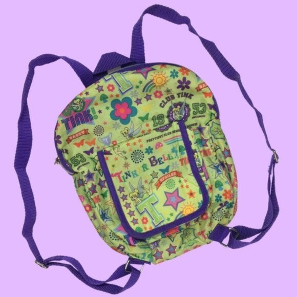 Disneyland Resort | Vintage Green Tinkerbell Mini Backpack - Picture 1 of 15